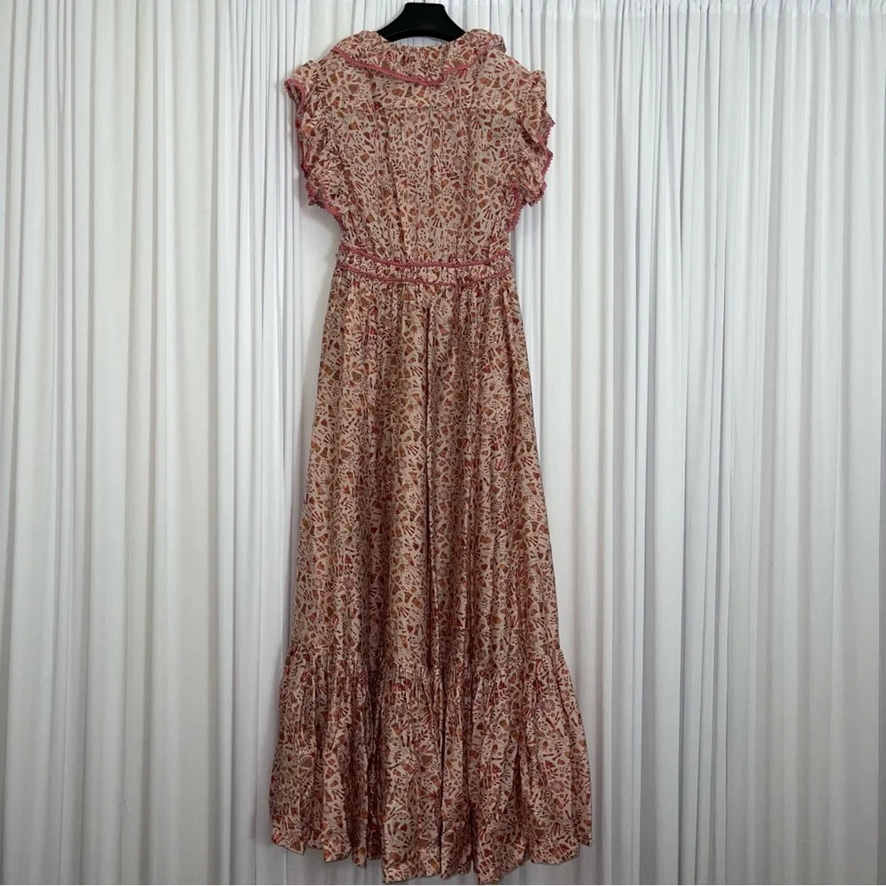 Sabina Musayev Jennifer Floral Ginger Print Maxi Dress size Medium - Picture 7 of 11